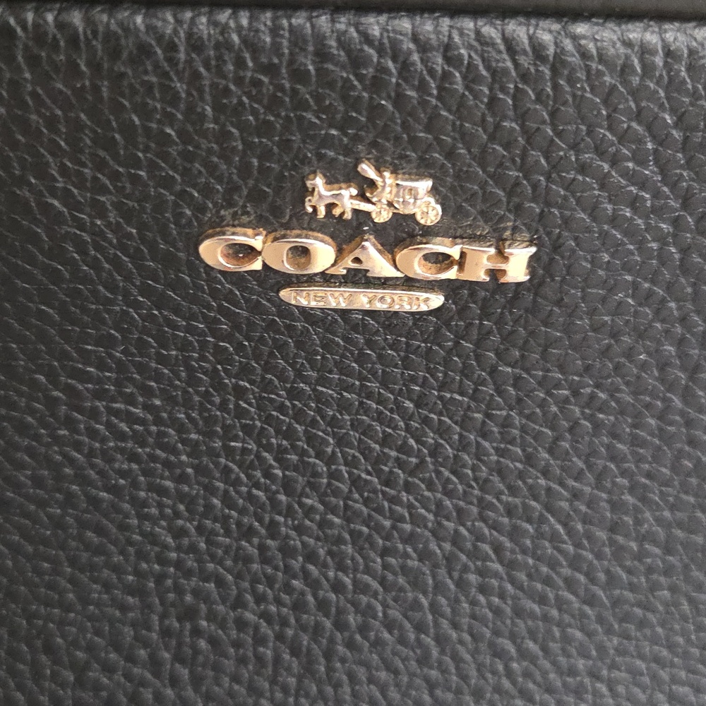 Coach Black Pebbled Leather Camera Crossbody - Picture 3 of 13